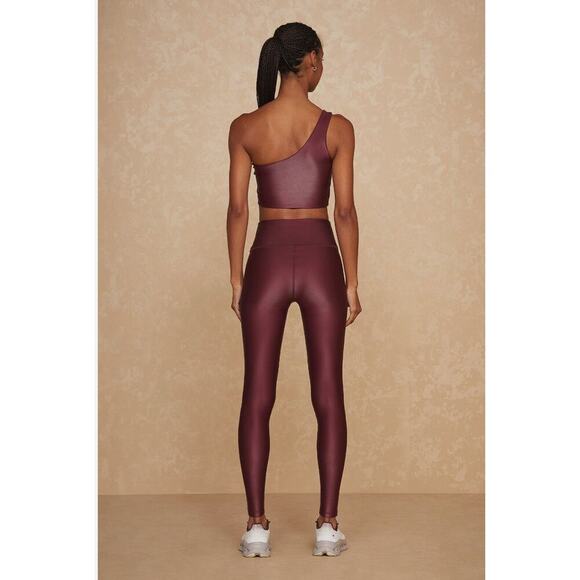 NOLI Matching SET Large Liquid Curve Sports Bra Liquid Leggings Pinot NWT - Picture 3 of 14